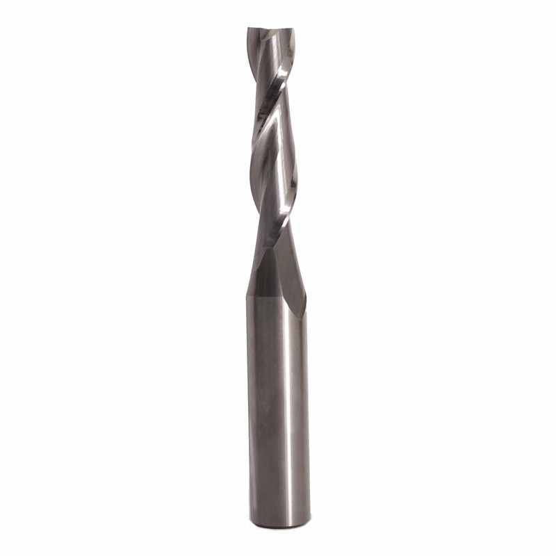 Metric Upcut Spiral Router Bit with Imperial Shank - Shank:10 mm - Diameter:10 mm - Cutting Length:1-3/4"
